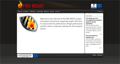 Desktop Screenshot of fire-resist.eu