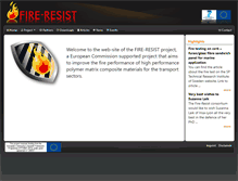 Tablet Screenshot of fire-resist.eu